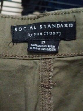 Social Standard by Sanctuary Women's Wide Leg Pants in Olive